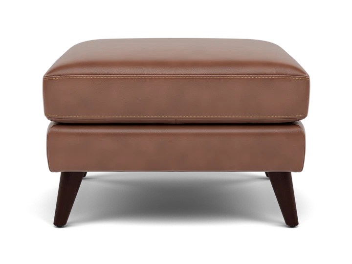 Naomi Leather Ottoman